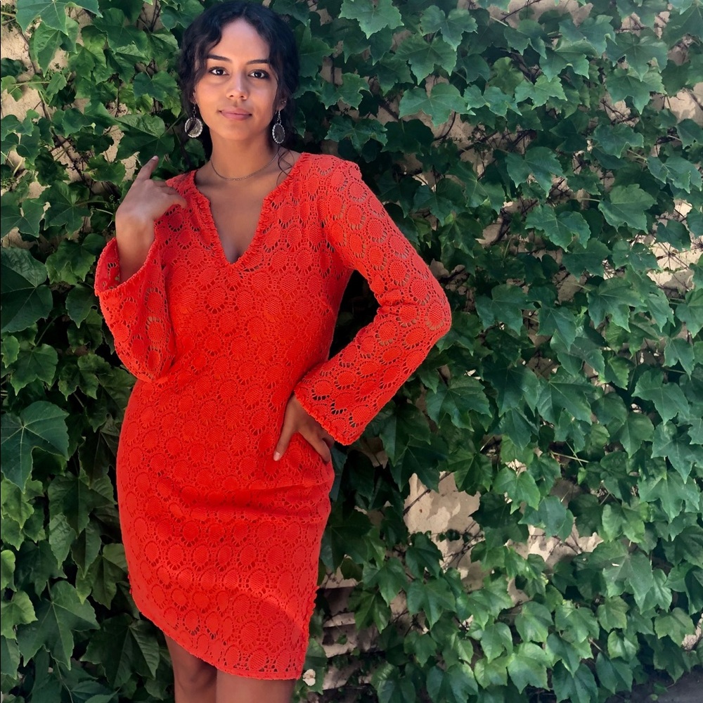 Trina Turk Orange Beach Dress Size 6